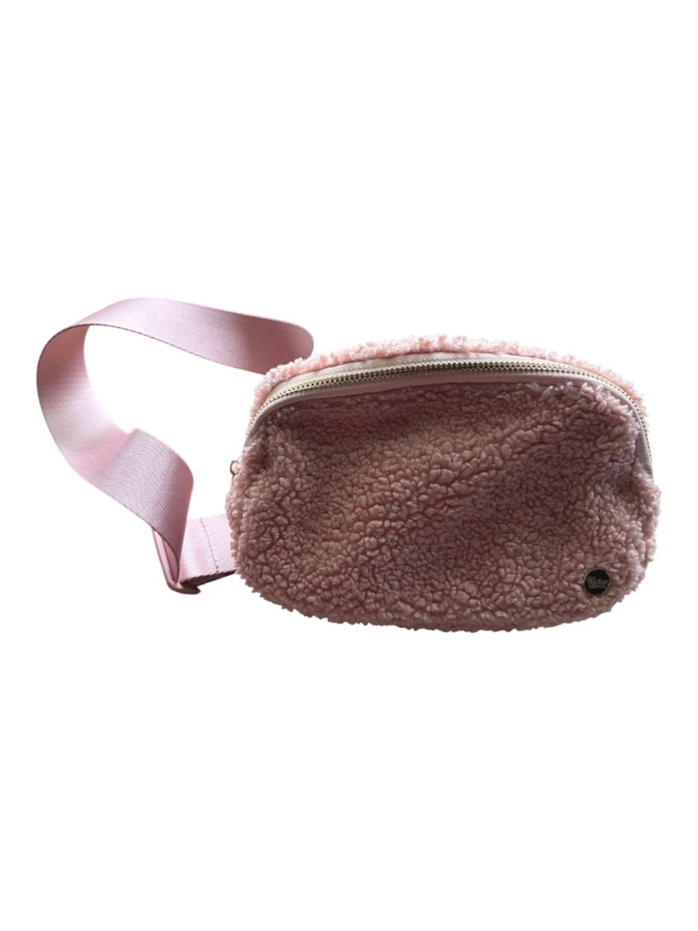 Pink Fleece Waist Pack